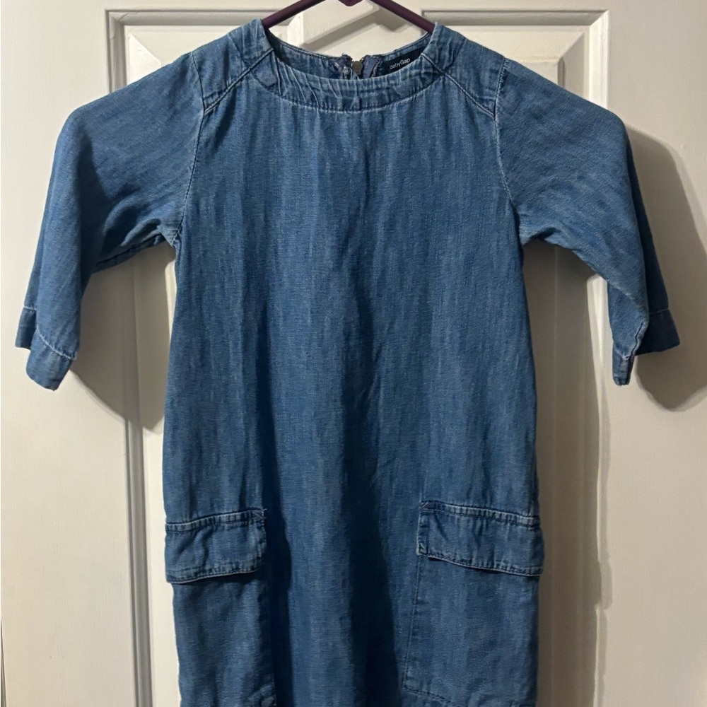 Baby Gap Denim Chambry Shift Dress Toddler 5 YR